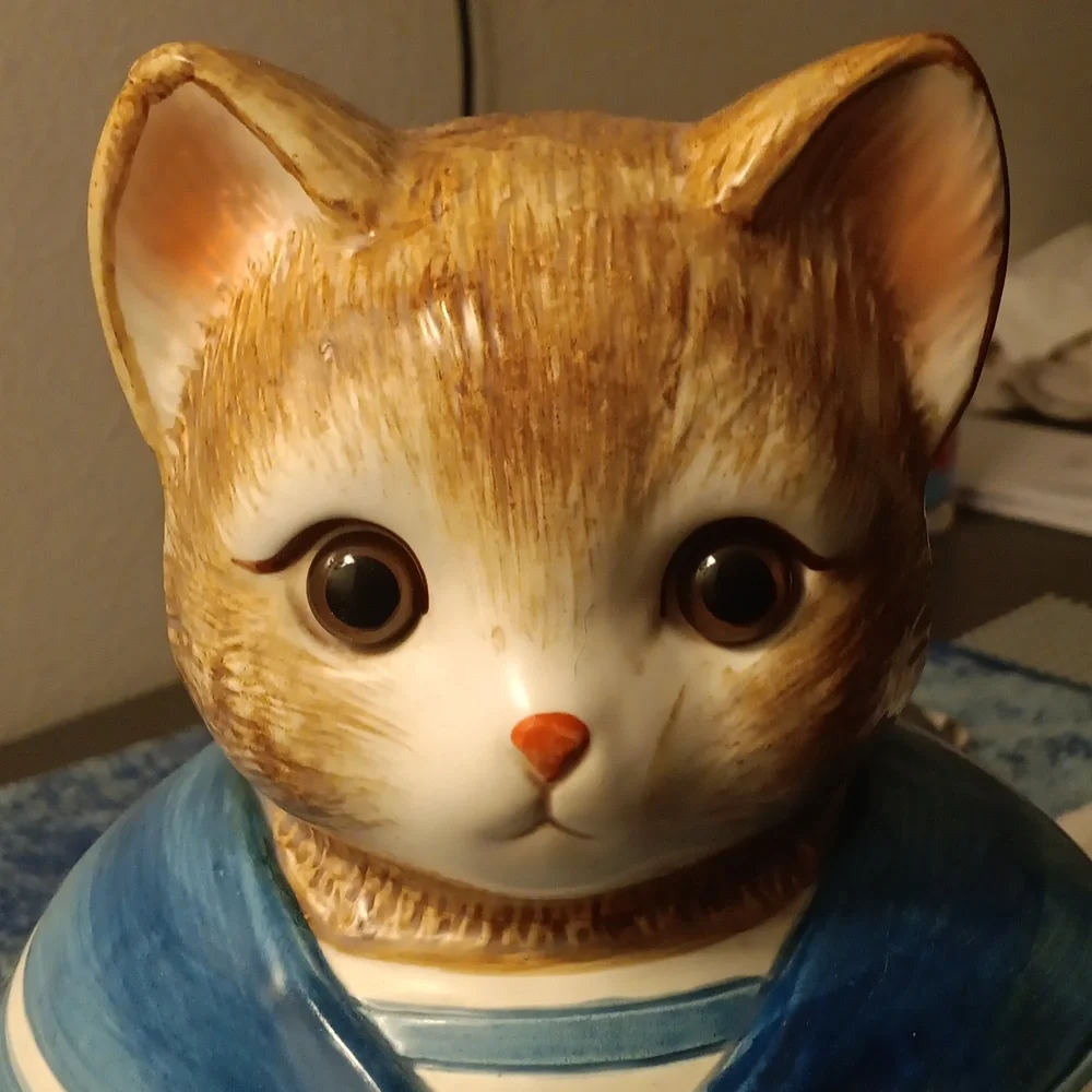 Sailor cat cookie jar - Picture 3 of 4